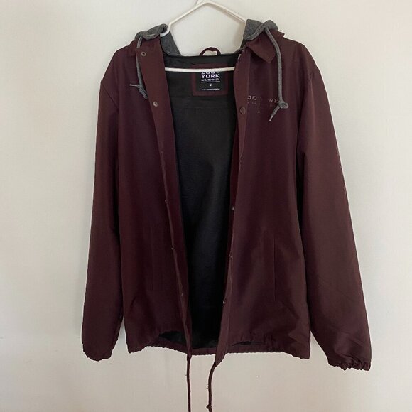 Women's Zoo York Button Up Jacket with Hood - NWOT - Picture 2 of 9